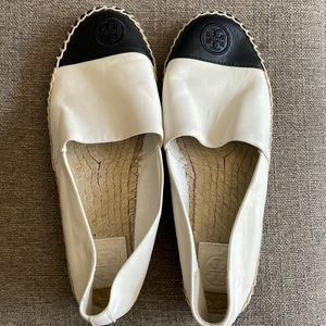 Tory Burch leather Espadrille flats NWOT